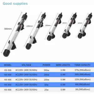 봉히터 온수히터 물데우기 1개 수족관 히터 25-300W 수중 어항 물 가열봉 EU 플매트 카펫 매트 러그 온도