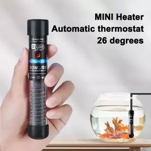 봉히터 온수히터 물데우기 어항 가열봉 소형 자동 온도 조절기 전투어 거북이 수족관 저수위 미니 히터
