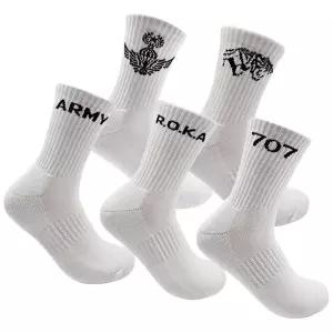 군인 군대 스포츠 중목 두꺼운 양말 ARMY ROKA 707 공수윙 스타일 방한