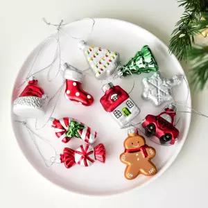 크리스마스트리유리장식세트 오너먼트 트리장식 소품 Dhn3+1iAp