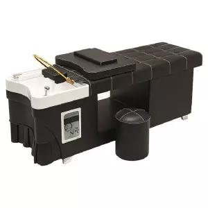 헤드스파베드 블랙 샴푸대 침대 미용실 마사지 두피 훈증