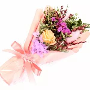 드라이플라워 추모 장식 미니 꽃다발 13X21cm 건축 소품 인테리어 플로 랄 부케