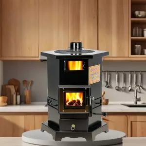 겨울 실내 난로 난방 겸용 장작 신형 석탄 스토브