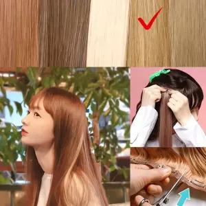 붙임머리 헤어피스 스트레이트 골드블론드 헤어 기 빈 스타일 연출 성함 움 솔루션 미용