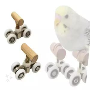 탁상 위 조류 놀이 기구 바퀴 달린 미니 장난감 지능 발달 훈련 도구 실내 사육