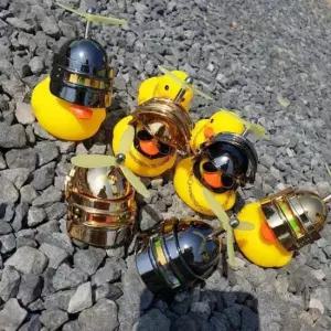 킥보드헤드 LED 프로펠러 풀헬멧 러버덕 오리인형 자전거 거치