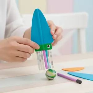 탱탱볼 날으는 오징어 만들기 고무탄성 작용반작용 뉴턴운동법칙 원리학습키트 (1인용)