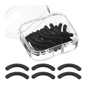 뷰러 리필고무 24P 속눈썹 아이컬러 실리콘 패드 교체용 검정 케이스 포함