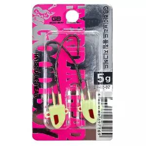 지비코리아 GB 하이브리드 등침 생미끼 지그헤드 5g GH-02-02 갈치 풀치 낚시