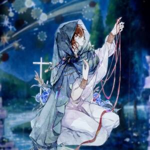 1루프 기도하는 소녀 소년 와시 애완 동물 테이프  많은 디자인(플래너 스티커) 천상의,