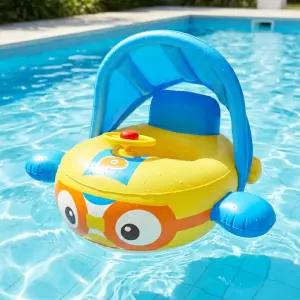 뽀로로 날아라 비행기 파라솔 보행기 튜브 햇빛가리개 유아 물놀이용품