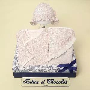 [롯데백화점]타티네쇼콜라 (임신출산축하선물3종세트)세레나배냇저고리+속싸개+로라모세트TNPMAG023P