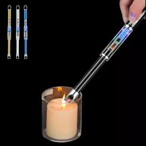 클리어 충전식 토치 라이터 다용도 휴대용 캠핑용 캔들용 Rif8+8RKC