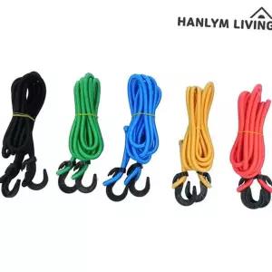 길이 조절 로프 두꺼운 고리형 다용도 탄성 로프 고정 후크 수납 오토바이 플라스틱 차량용 8mm 자전거