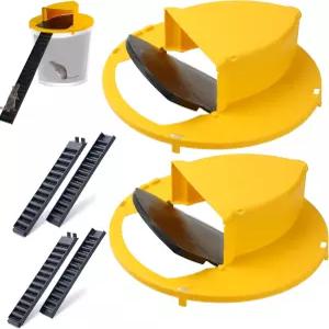 MociMoci 2PACK 버킷 마우스 트랩 - 5갤런 자동 리셋 실내 실외용 인도적 재사용 가정 헛간 및 작업장용