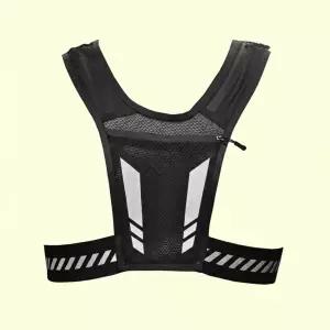 초경량 런닝 조끼 마라톤 가방 핸드폰 수납 메쉬 야간 반사 스포츠 베스트