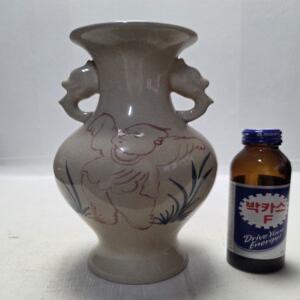 골동 백자 분청 동자문 화병 높이23cm무게472g 단초마을 골동품/수집품/도자기