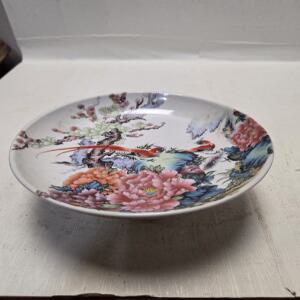 골동 청대 화조문 백자 대 종지 지름16cm 무게446g 단초마을 골동품/수집품/도자기