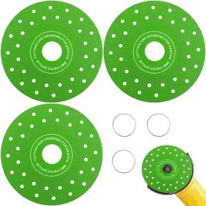 3개 115mm(4.5인치) 진공 브레이징 초박형 다공 평판 연마 시트 디스크 도자기 유리 세라믹 타일 대리석