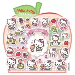 [셀러에이드]헬로키티 후르츠 카페 미니 말랑 스티커