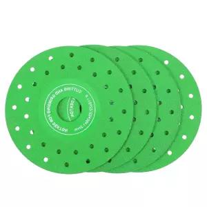 4Pcs 115mm(4.5인치) 진공 브레이징 초박형 다공 평판 연마 시트 디스크 프리미엄 다이아몬드 절단 도자기