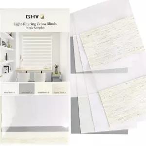 윈도우 라이트 필터링 패브릭 용 GHV 얼룩말 블라인드 화이트 그레이 베이지 플랙센 1개 PCS