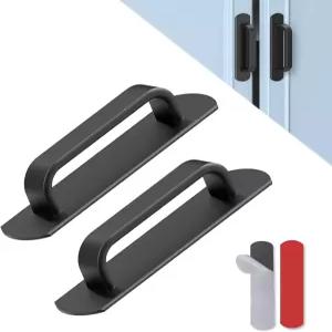 아노베이 5.7인치 자가 접착 캐비닛 손잡이 옷장 주방 찬장 서랍 창문 유리문용 알루미늄 스틱온 슬라이딩