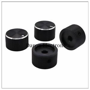 알루미늄 합금 솔리드 체크 무늬 손잡이 캡 25.5*15.5 원형  6mm 제어판 회전 조정