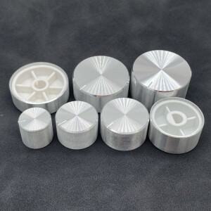 1pcs 알루미늄 합금 전위차계 손잡이 캡 인코더 볼륨 조절 6mm 예리한트  용 오디오 D 축.