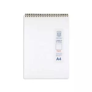 A4 밀크PP 옥스포드 80매 무지 상철 노트 스프링