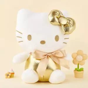 [꼬마스타]산리오 헬로키티 골드 봉제인형 25cm(중형)
