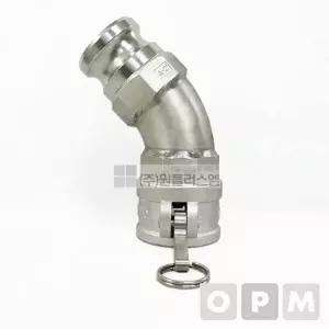 캄록 연결배관 45도 관이음 BA 40A 커플링 엘보 조인트