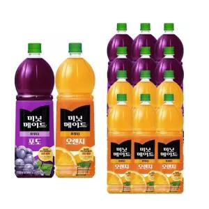 미닛메이드 오렌지 1.5L 6개 + 포도 1.5L 6개 (총12개)