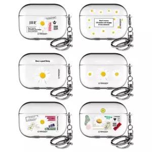 에어팟프로 전용 데이지 플라워 클리어 케이스 WFt8+7epJ