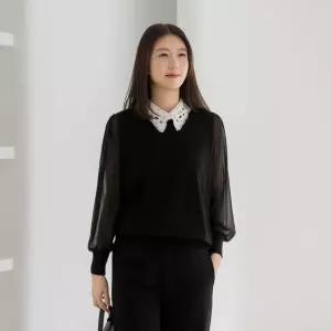 엄마옷 마담4060 쉬폰레이스카라블라우스 중년여성 블라우스 -RBL2602022-