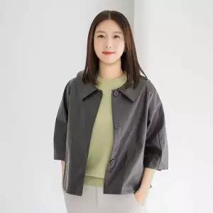 [마담4060]엄마옷 마담4060 루모스버튼레더자켓 중년여성 데일리 자켓 -RJK2602017-..