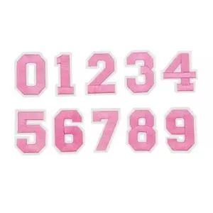 옷패치 가방 리폼 옷 패치 의류 숫자 분홍 열접착패치 의류리폼 옷리폼 의류자수 와펜