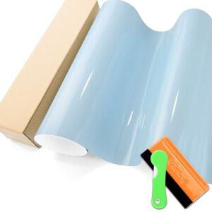 아이스 블루 슈퍼 글로스 비닐 랩 자동차 스티커 데칼 필름 시트 버블 프리 에어 릴리스 기술 툴 세트 1FTX5FT