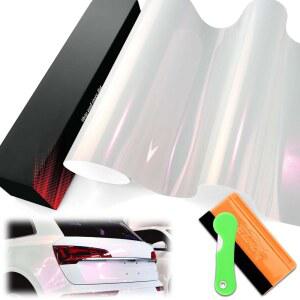 1FTX5FT PET 갤럭시 먼지 광택 화이트 레드 카멜레온 메탈릭 색상 변화 변경 비닐 랩 자동차 스티커 데칼 필름 시트 버블 프리 에어 릴리스 기술 툴 세트