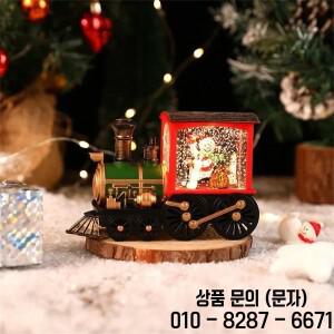 2024 크리스마스 기차 볼 뮤직 박스 산타클로스 눈사람 장식 오너먼트 선물 새 기념품