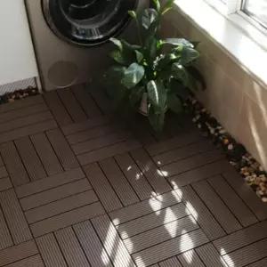 베란다 테라스 인테리어 우드 바닥 데크타일 조립마루 건식