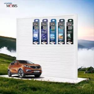 스포티지R 정품 에어컨필터 전용 탈취제 세트 Agw5+2fan