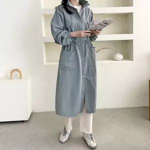 야다 하이넥 롱 트렌치 야상 코트_S4570