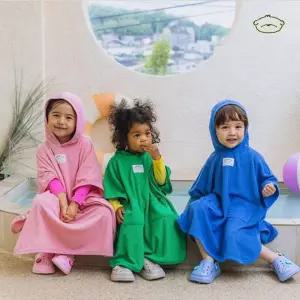 [퍼니메이커]솔리드 테리 후드 목욕 비치가운(S-M) 800512 비치가운 유아비치가운 아동비치가운 아동목욕가