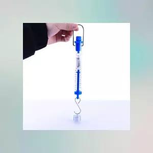 교육용 용수철저울 눈금표시 교구용 원통형 실험용저울 투명