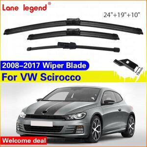 전면 후면 와이퍼 블레이드, 폭스바겐 VW Scirocco 2008 - 2017 R GTS 앞유리 창 액세서리