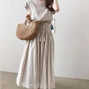 BS 내추럴 스트링 코튼 플레어 롱 원피스 SWC-1006359 데이트룩 오피스룩 하객룩 데일리룩