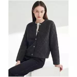 보니스팍스 울 아가일패턴 니트 가디건-BC42KC010