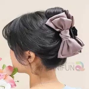 왕리본 집게핀 인디퍼플 머리집게핀 왕집게핀 여자머리핀 대형집게핀 헤어삔