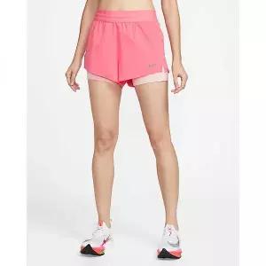 [나이키]스위프트 여성 드라이 핏 미드라이즈 투인원 러닝 쇼츠 - 씨 코랄아틱 오렌지 HJ5377-897 369370